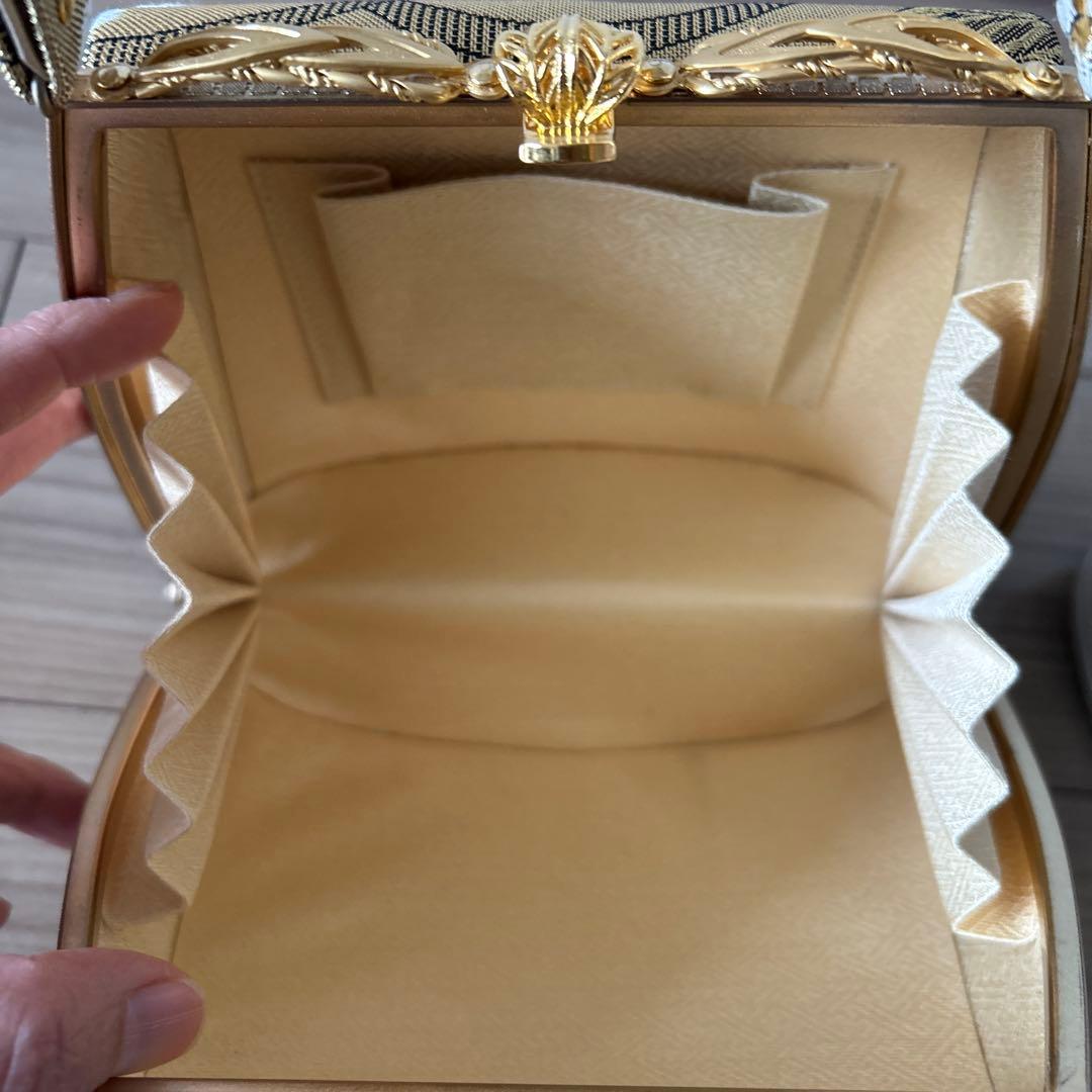 花柄刺繍の和装用バッグと草履セット