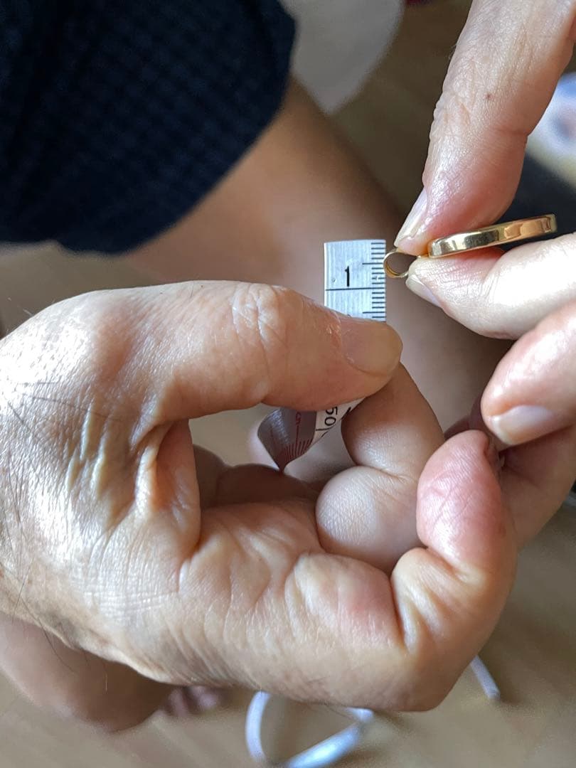 K18イリュージョンペンダント。5.87グラム ラウンドペンダント