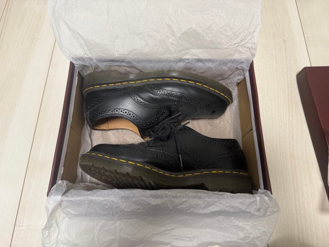 コムデギャルソンオムドゥ×Dr.Marten ウィングチップ革靴 箱無し