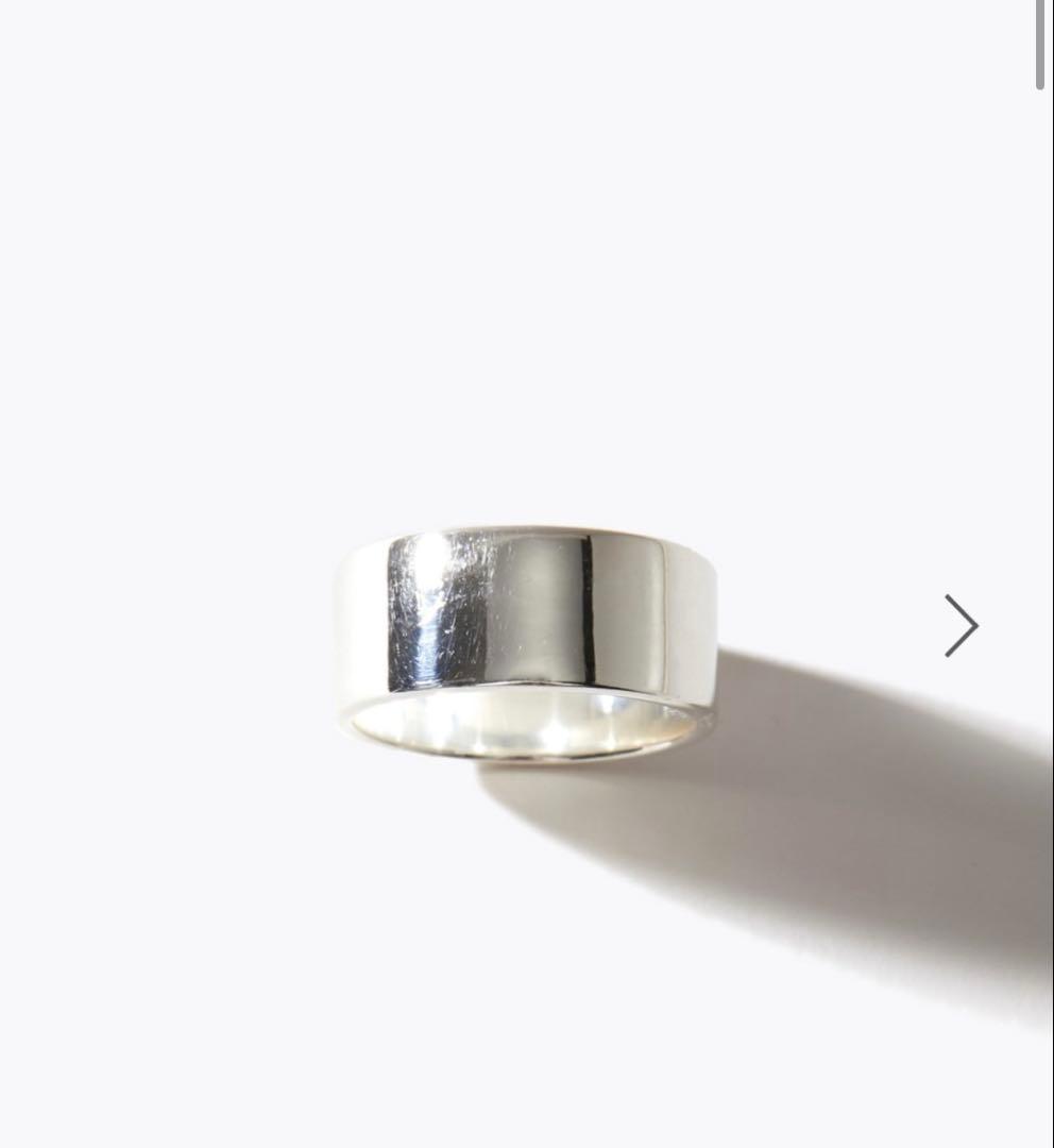 シルバー ファセッテッド リング＋シルバーフラットバンドリングセット