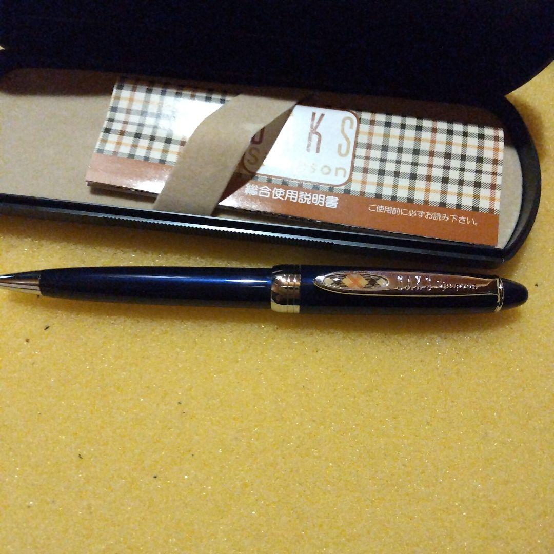 赤字覚悟 DAKS Simpson ネイビー ボールペン 本体 ケース付き