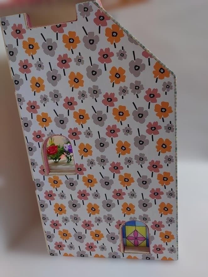 トミカ木製手作り駐車場（スモ－ルピンク）SP02