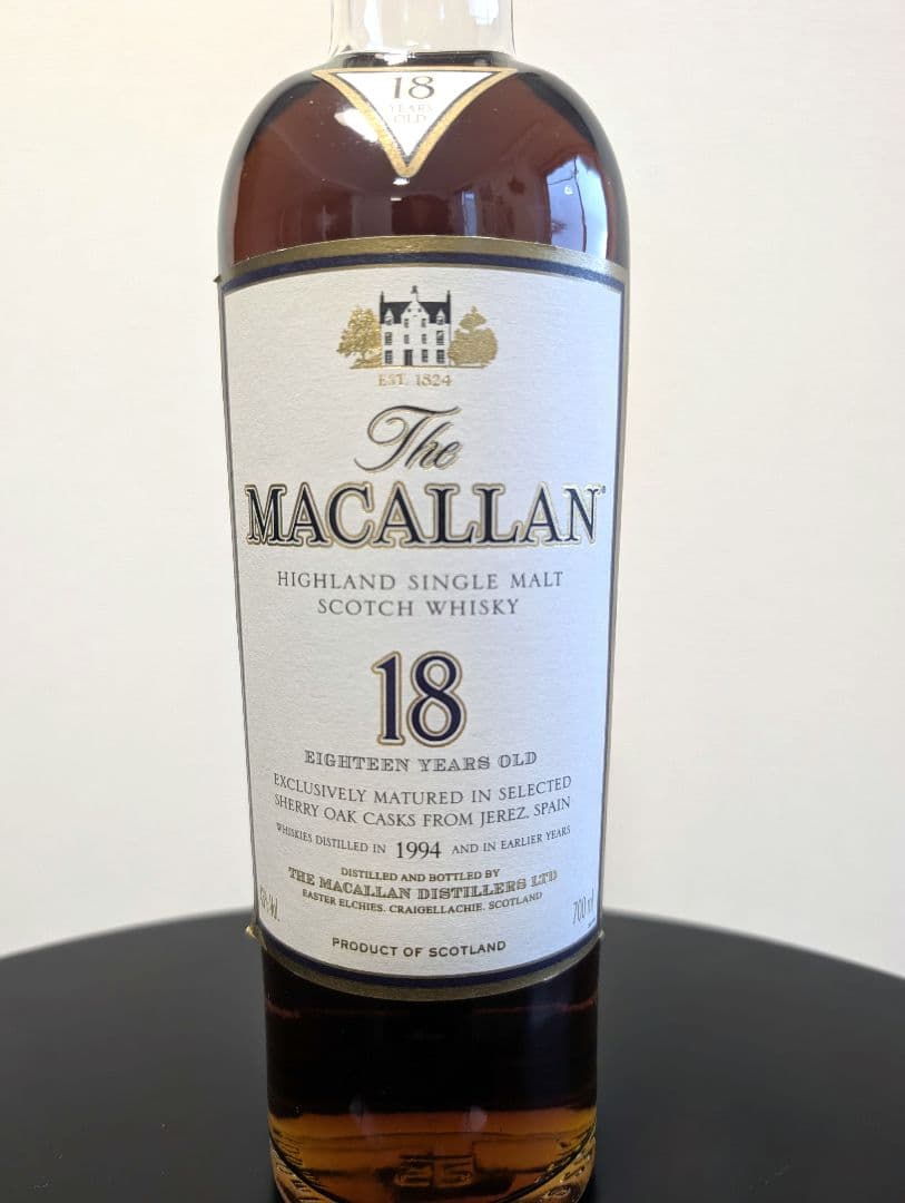 【未開栓・箱付き】ザ・マッカラン 18年 1994 ヴィンテージ　シェリーオーク