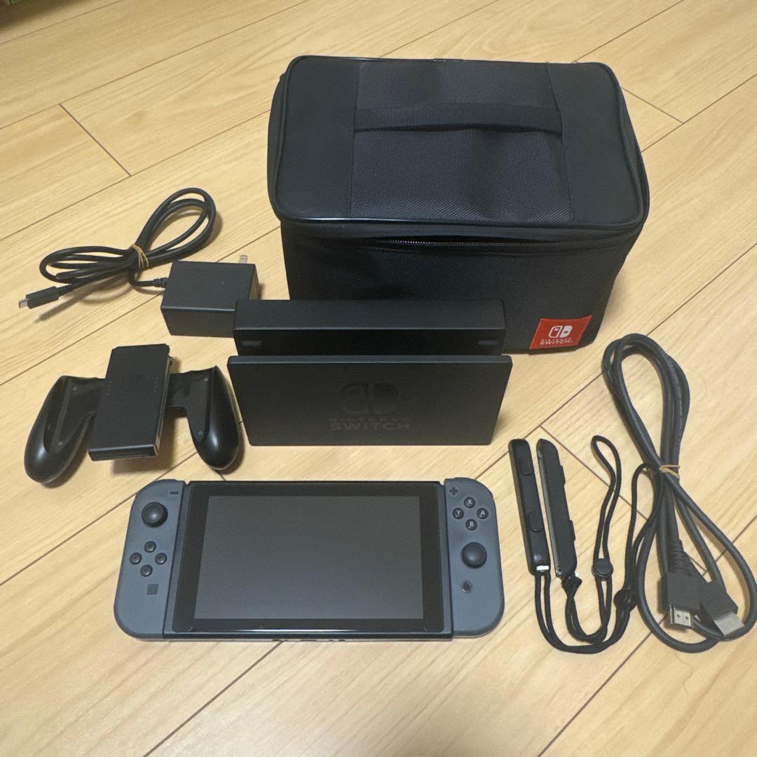 Switch本体（グレー）+付属品+まるごと収納バッグ
