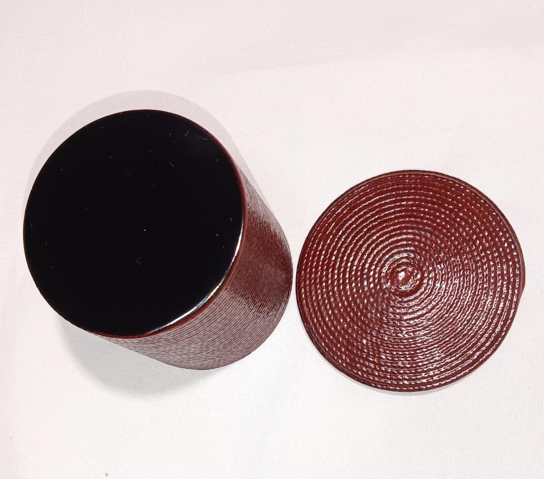 茶道具　輪島塗　秋峰作　乾漆縄目金輪寺棗　超美品！！