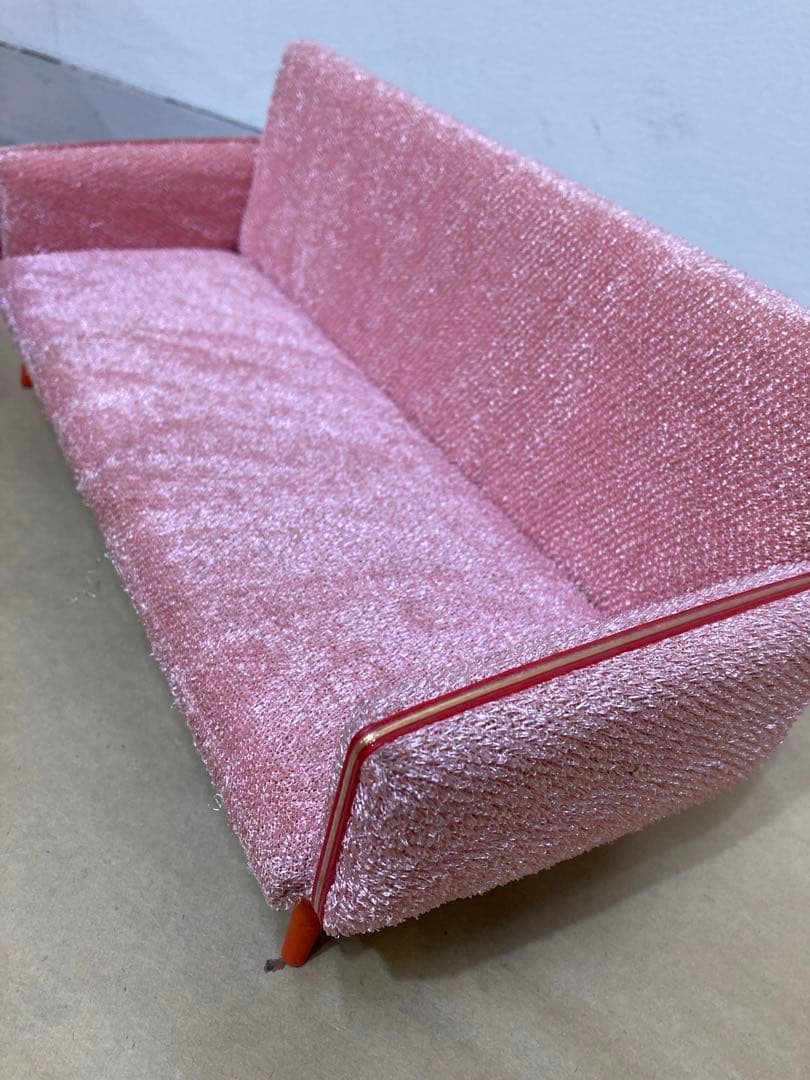 希少 JUNPO TOY ミニチュア家具 ソファ＋テーブル椅子セット　昭和レトロ