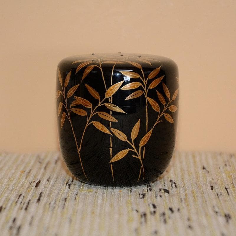 茶道具　中棗　笹露棗　美品　輪島塗　引持龍峰　送料込み