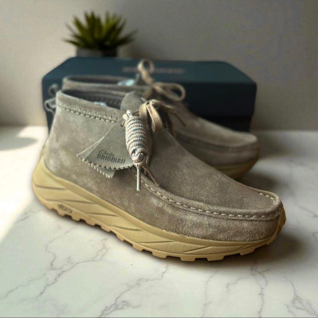 【美品】Clarks Wallabee Eden UK8 ローファー モカシン