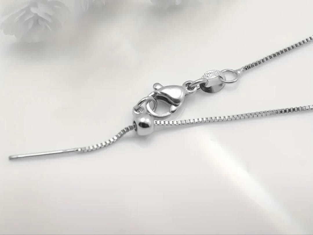 ピン針　ネックレス 天然石の玉が入る！合金 1本