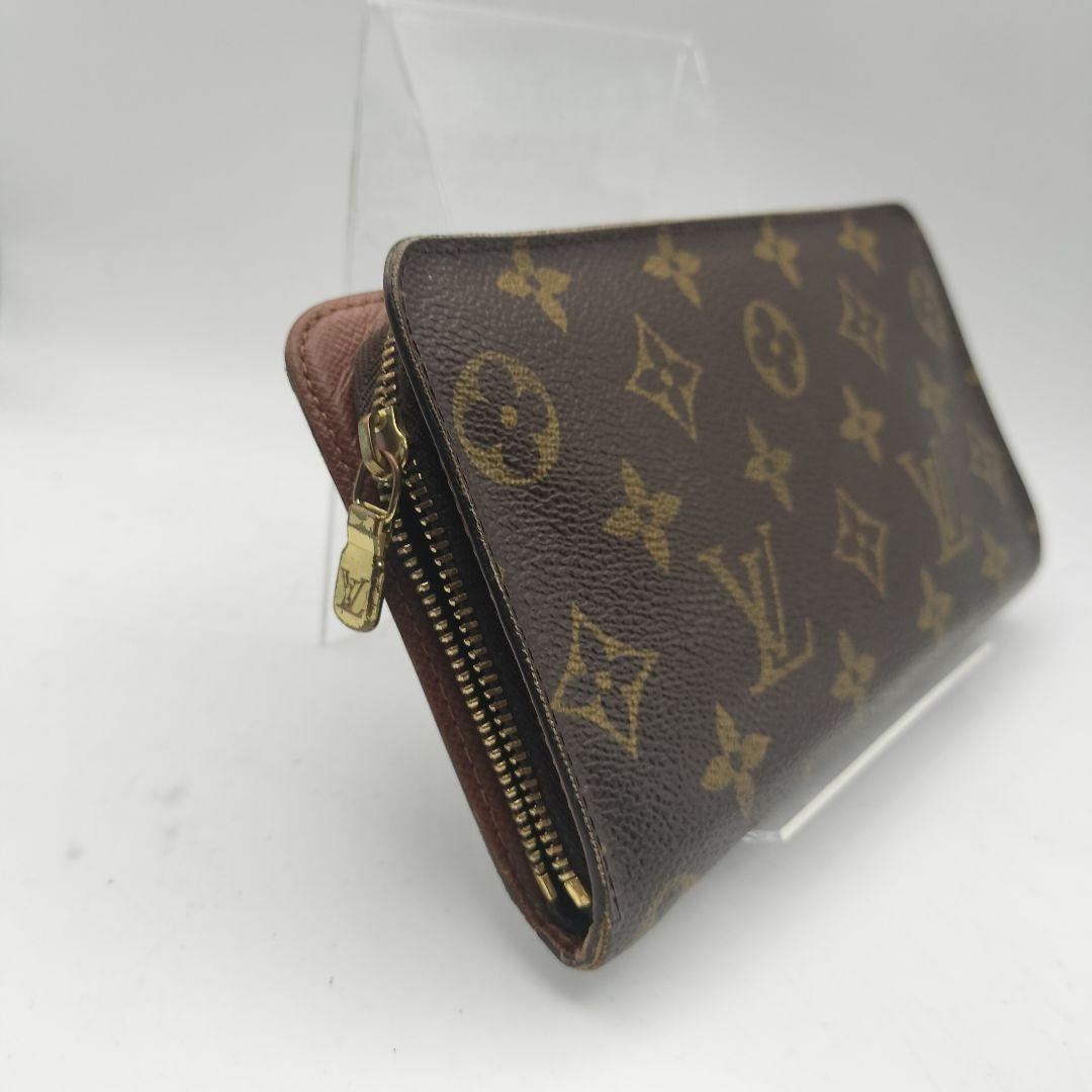 ルイヴィトン　長財布　財布　ポルトモネジップ　モノグラム　ブラウン
