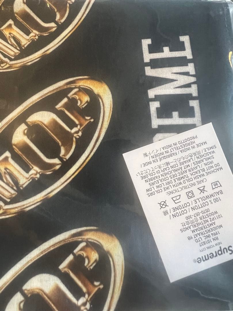 Supreme M.O.P. Bandana（エムオーピーバンダナ） BLACK