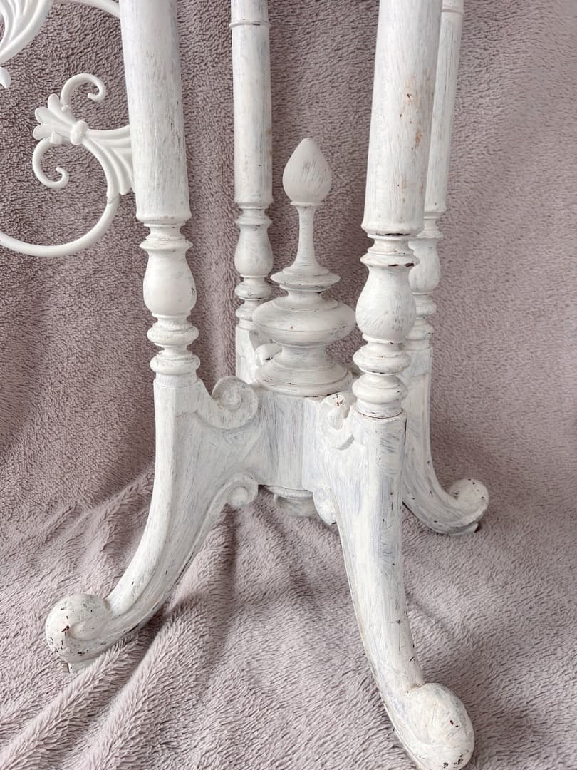 フランス アンティーク サイドテーブル ヨーロッパ 白 マーケット ホワイト