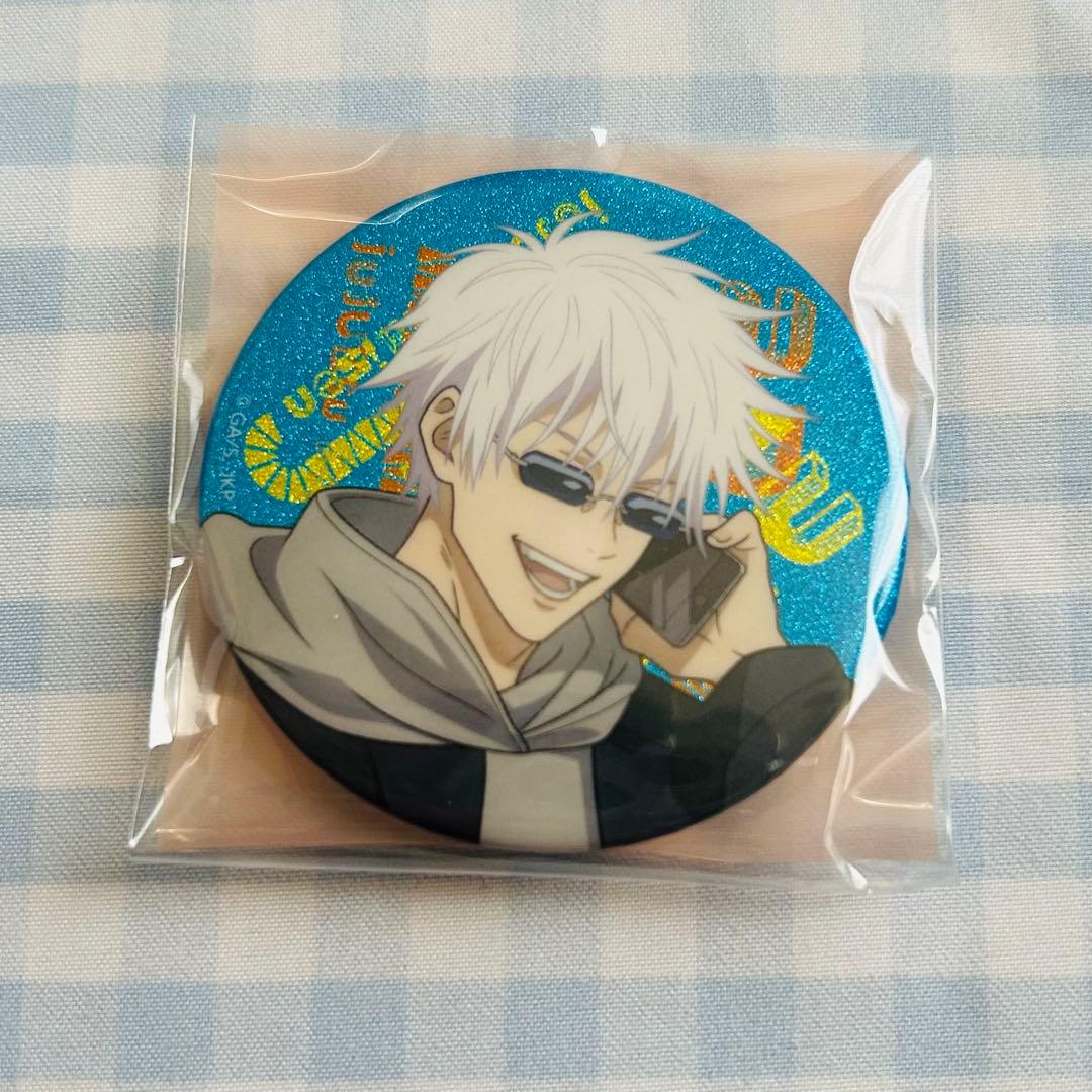 呪術廻戦　TOKYOアニメツーリズム2023 グリッター缶バッジ　五条悟
