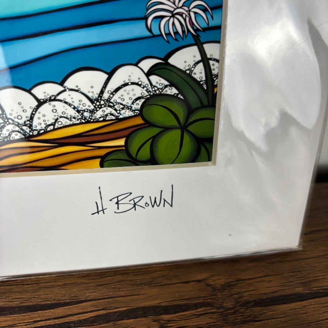 こ*つ様 【未開封】Heather Brown サーフィンアート　絵画　絵　ハワ