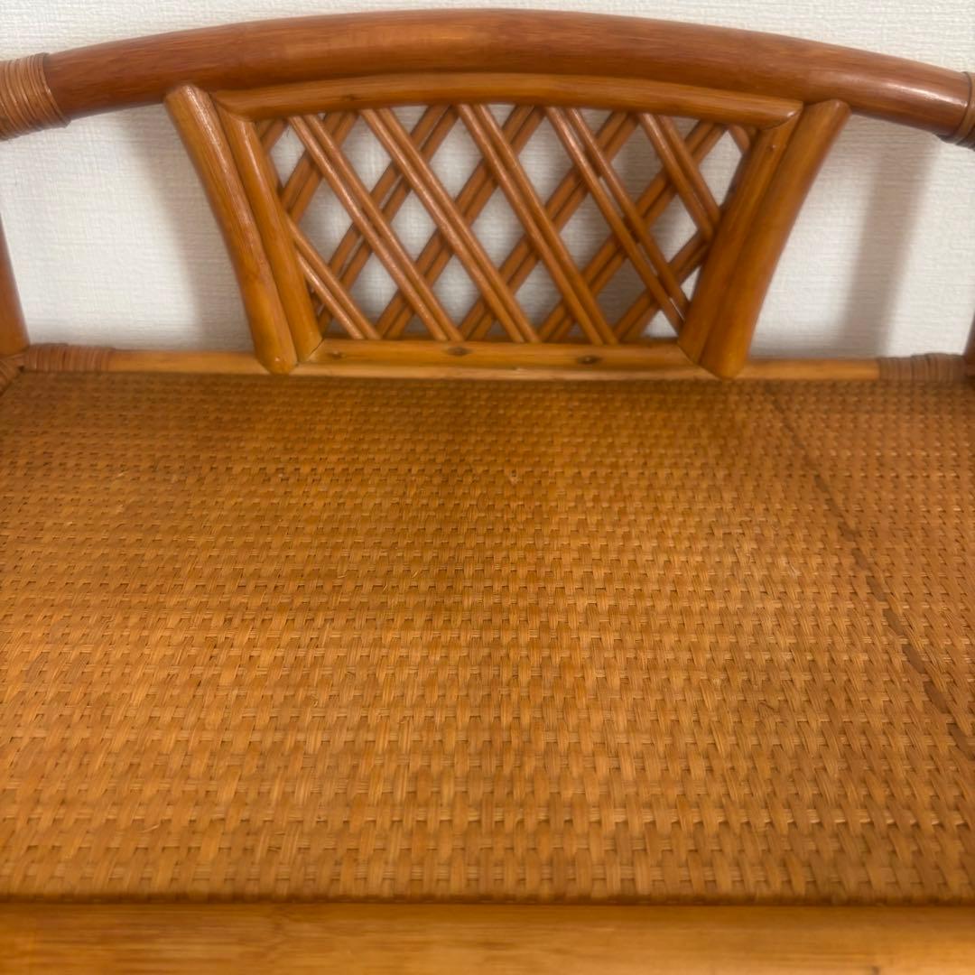 昭和レトロ ラタン製 5段チェスト ナチュラル