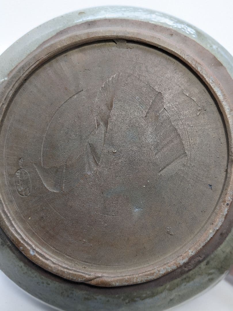 岡本英山 虫明焼 建水 茶こぼし 茶道具 茶器 抹茶 茶陶 容器 食器 工芸品