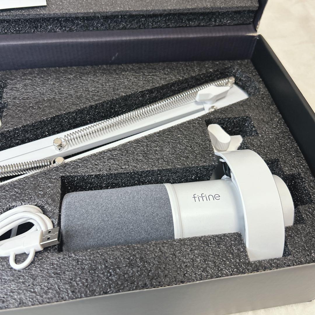 ✨未使用級✨ FIFINE K688CT ダイナミックマイク ホワイト