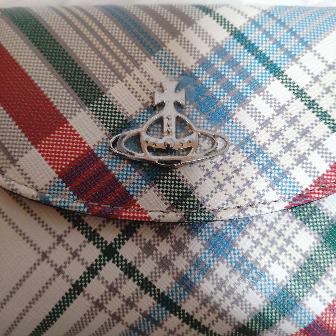 ✨️未使用✨️ヴィヴィアンウエストウッド マドラス チェック 二つ折財布