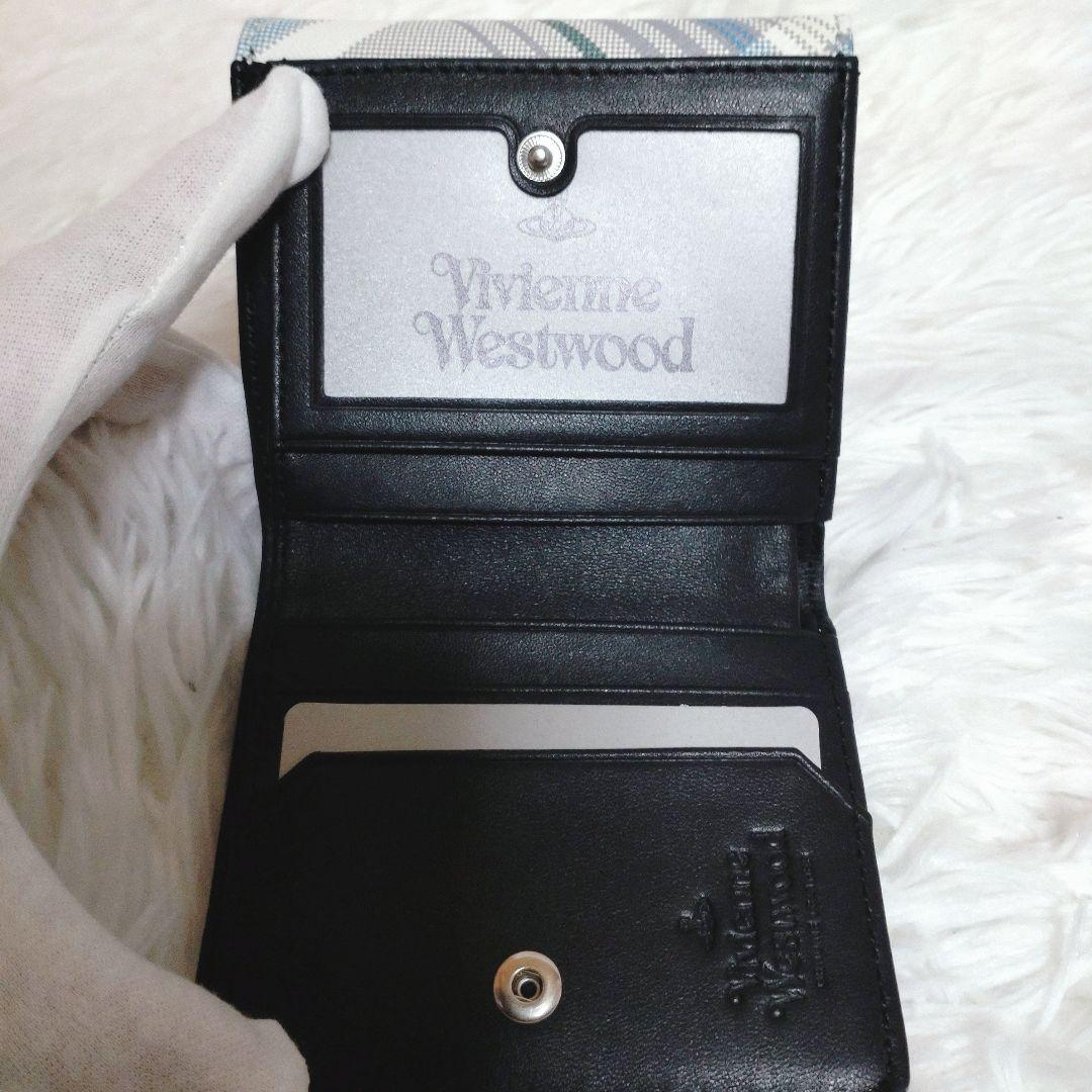 ✨️未使用✨️ヴィヴィアンウエストウッド マドラス チェック 二つ折財布