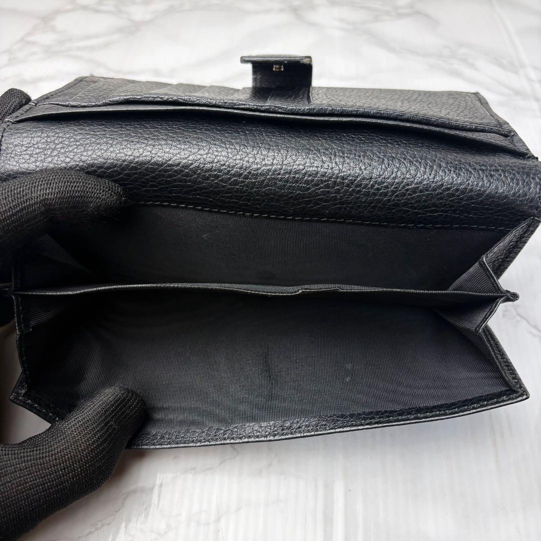 05 GUCCI 長財布 GGキャンバス 二つ折り財布 黒 u6