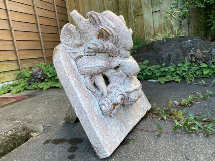 大幅値下げ！鬼板師による手作りの鬼瓦の置物になります。