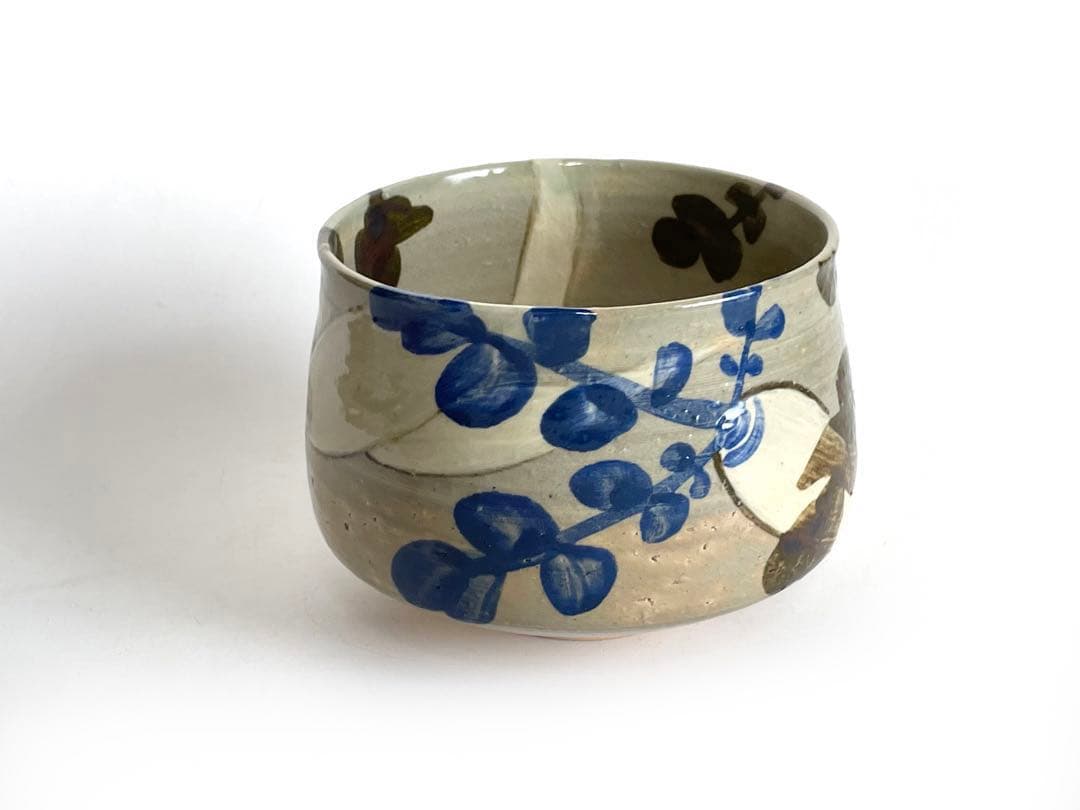 陶芸家　土屋雲善　布志名　大根絵　茶碗　抹茶碗　二重箱