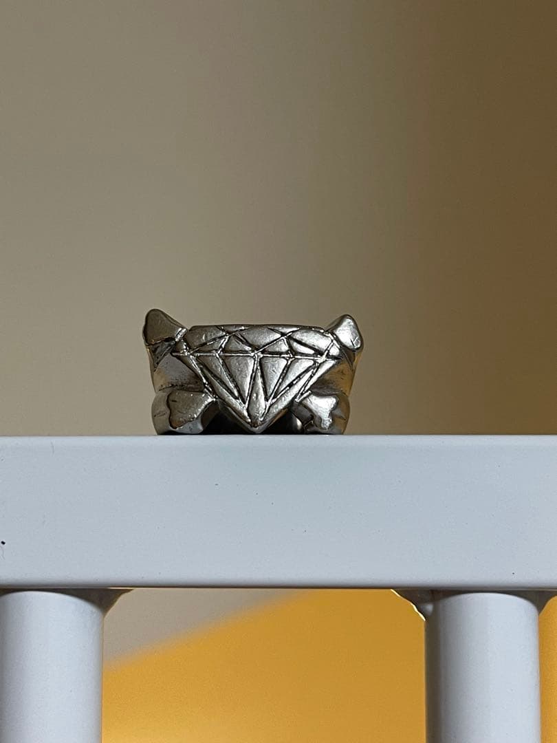 01aw UNDERCOVER davf期 クロスボーン ダイヤ リング