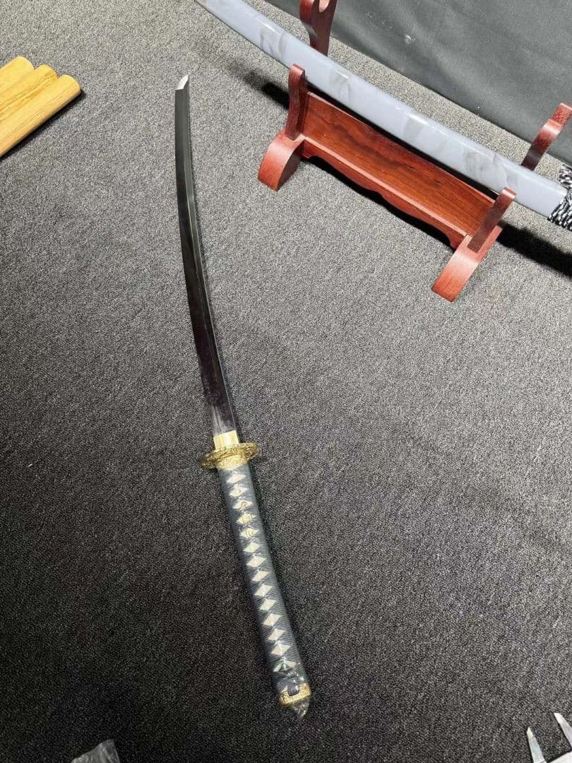 1062-武具 刀装具 日本刀　模造刀 居合刀 武士道 武蔵 鑑賞用 手鍛造打