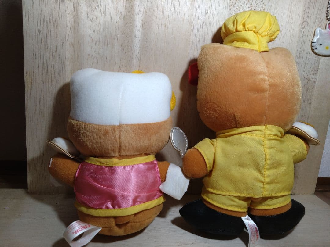 超激レア☆日焼けキティ&ミミィ☆カレーインドコスチュームぬいぐるみ　2002年