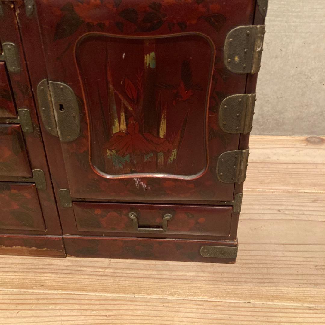 漆塗り 小箪笥 アンティーク　当時物　昭和レトロ　和箪笥 和家具　骨董