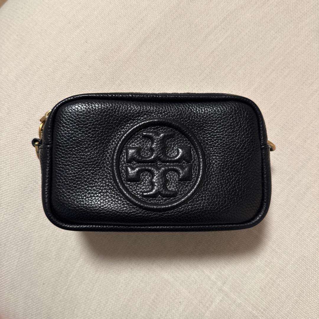 Tory Burch ブラックレザーショルダーバッグ