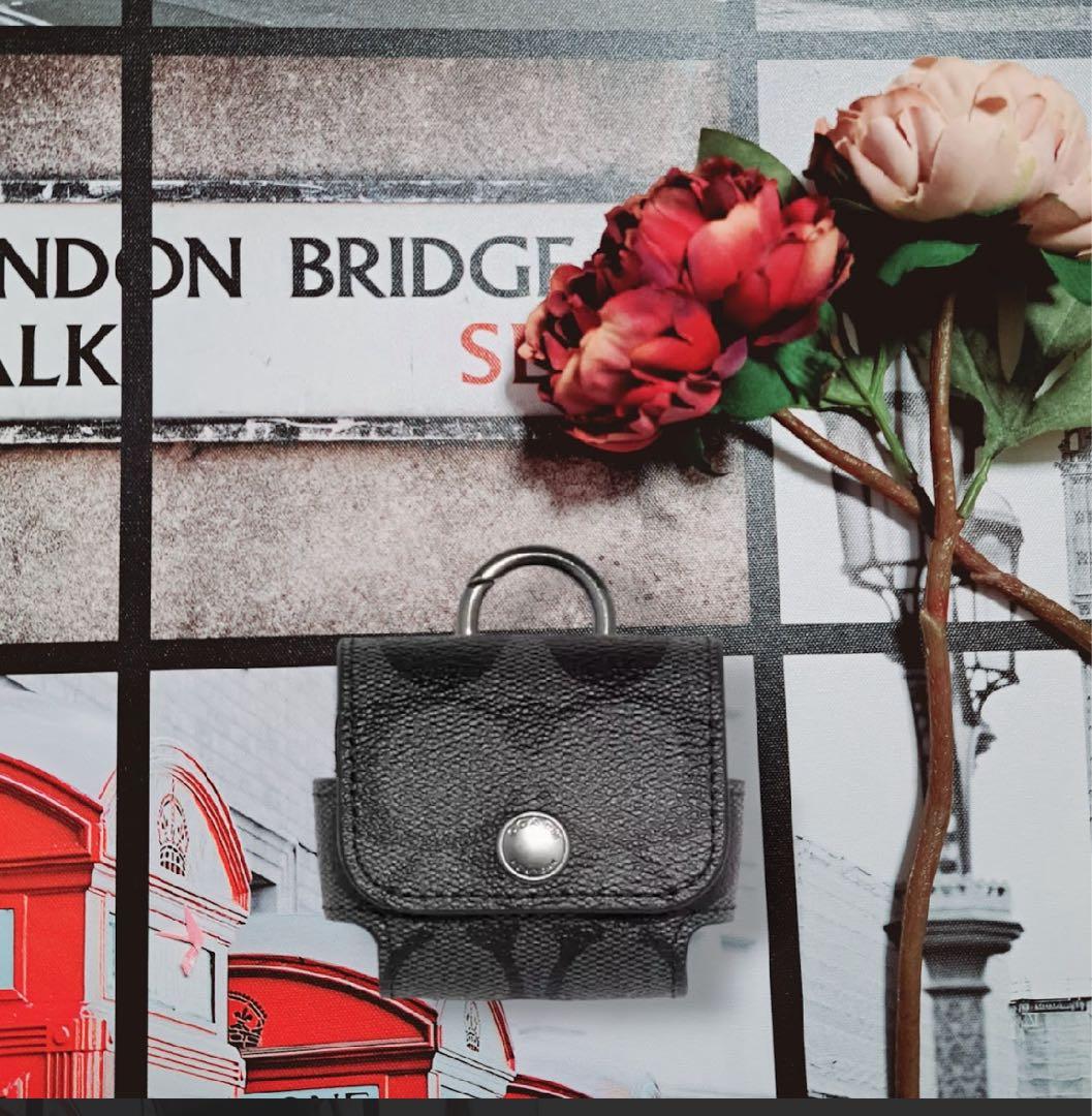 コーチ COACH AirPodsケース ケース シグネチャー キャンバス