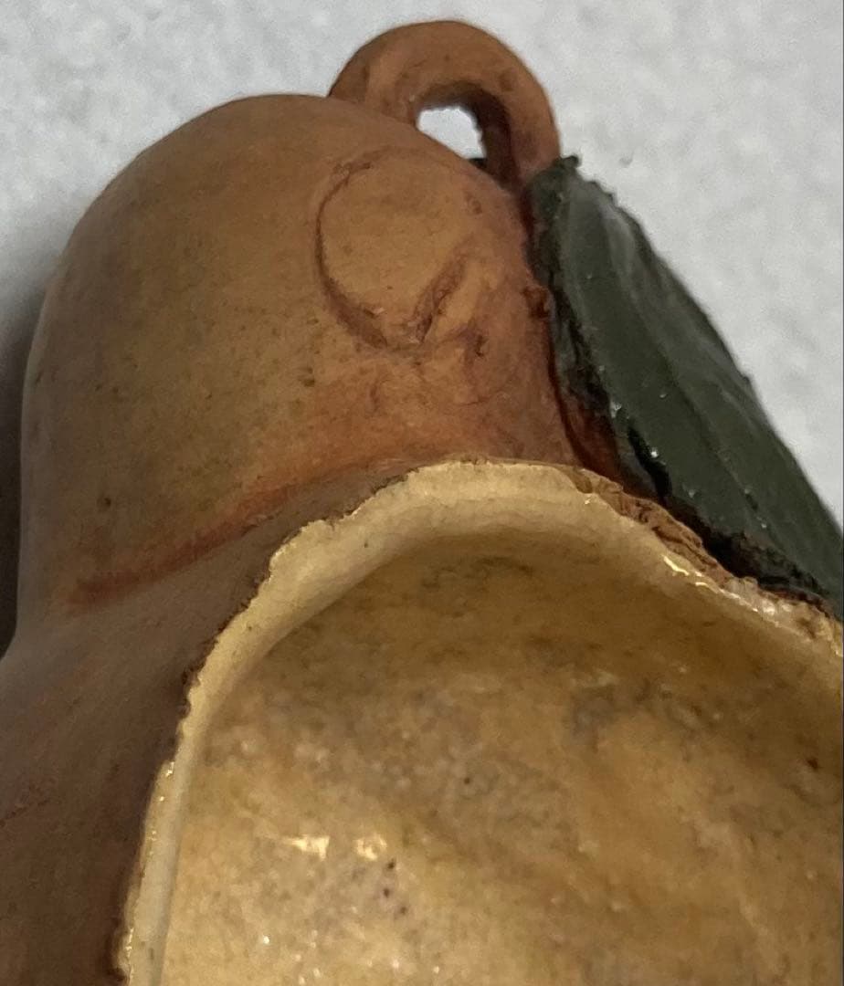 B297h 瓢形盃　佐々木二六作　二六焼　天神蟹　伊予　愛媛　酒器