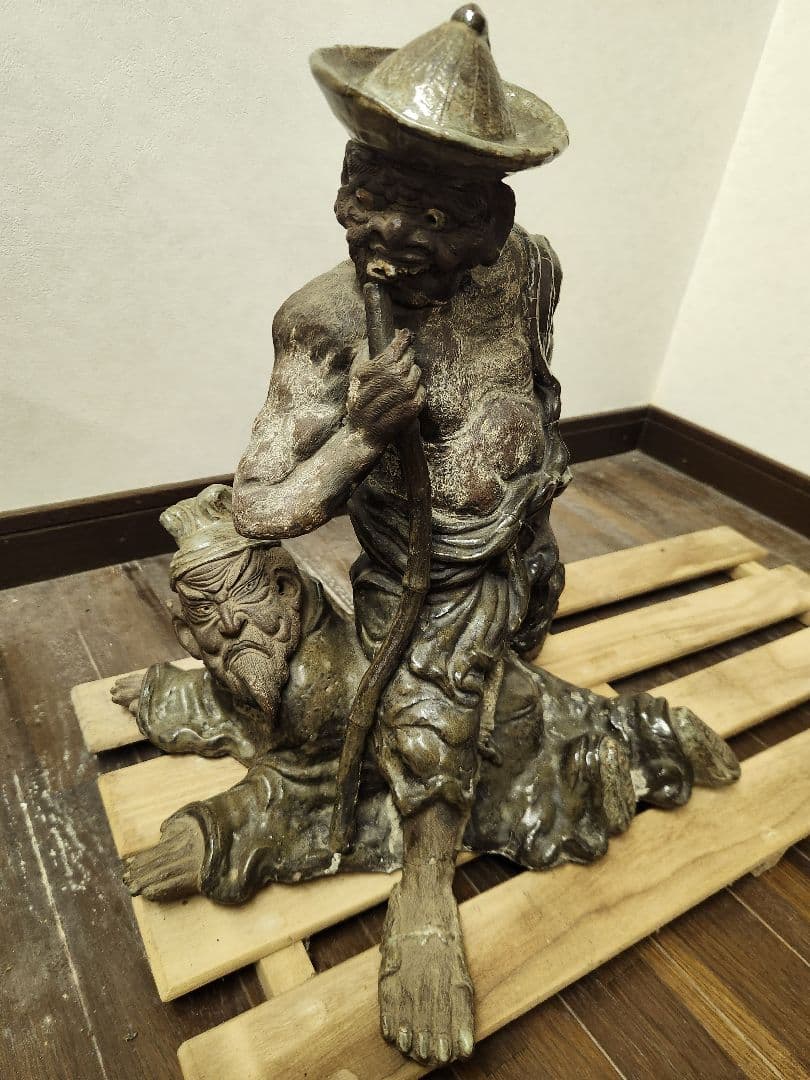 レア品唐津焼中野陶痴窯　韓信の股くぐり