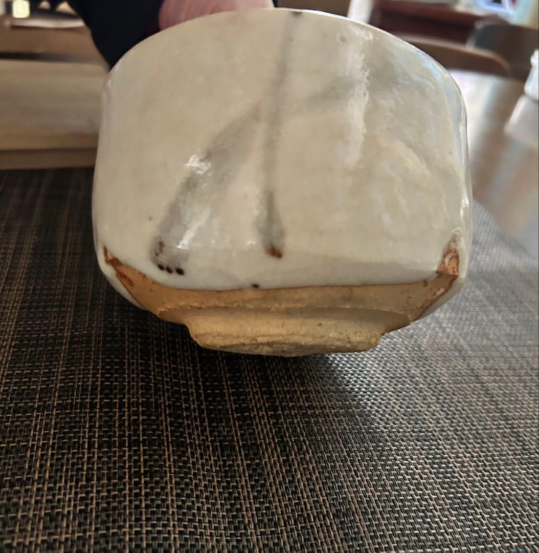 絵志野茶碗　ト（加藤唐九郎？）在み銘　茶道具　抹茶茶碗