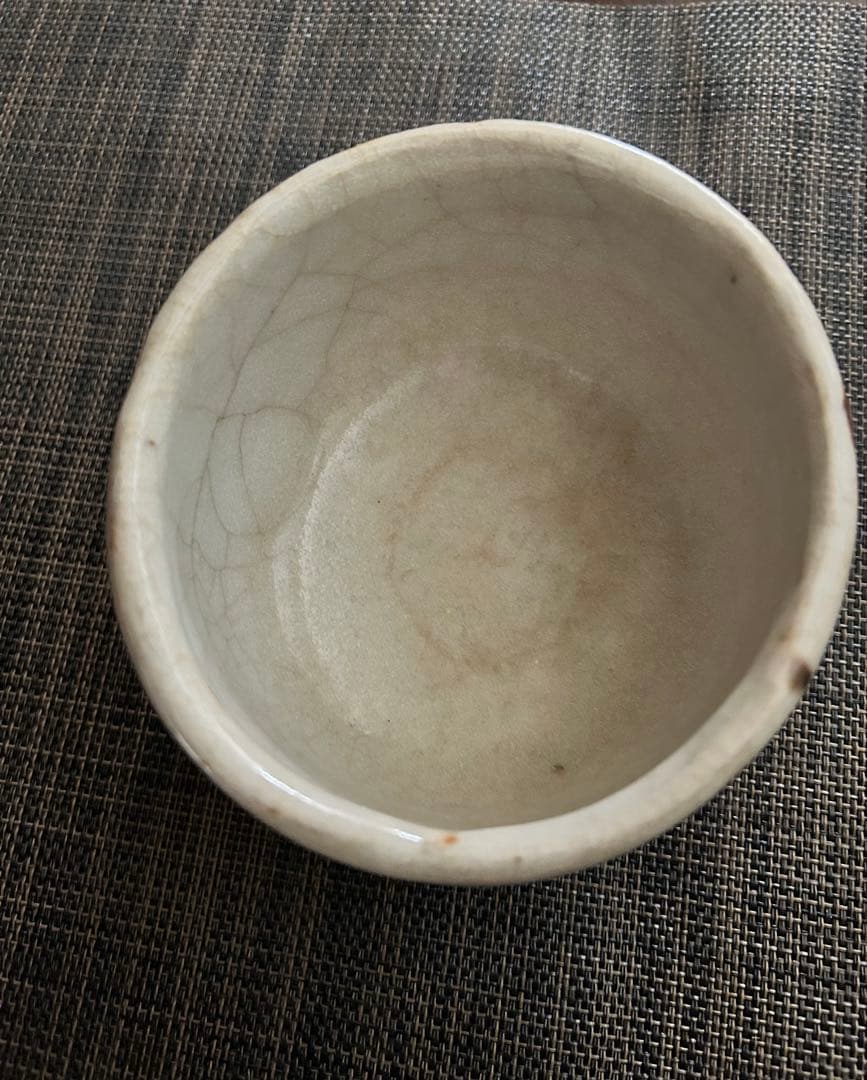 絵志野茶碗　ト（加藤唐九郎？）在み銘　茶道具　抹茶茶碗