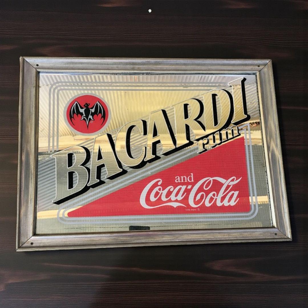 BACARDI×Coca-Cola パブミラー アメリカン 雑貨 インテリア