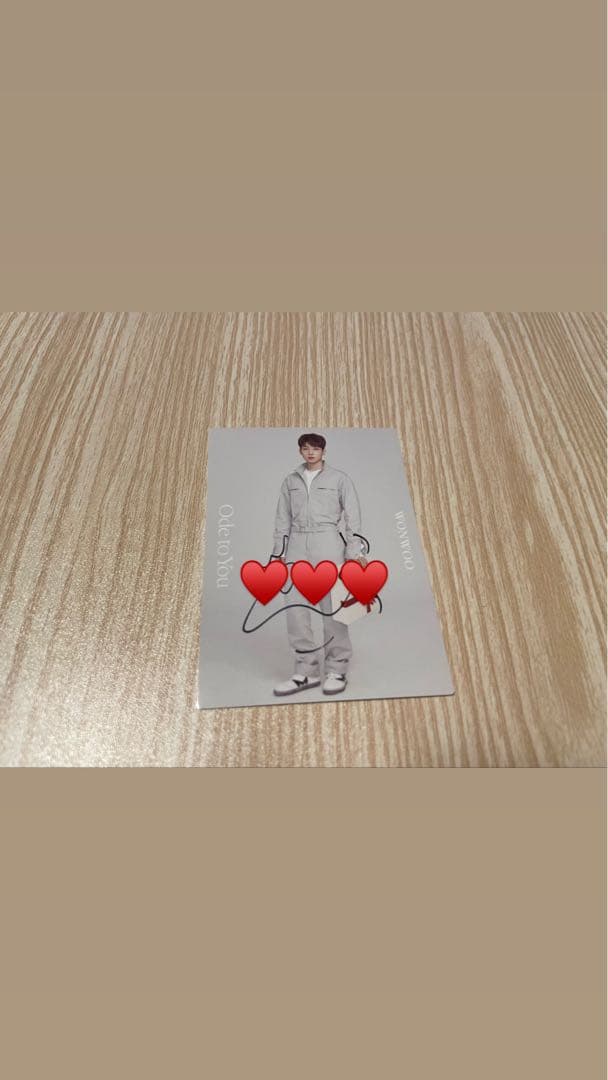 SEVENTEEN ODE TO YOU WONWOO サイン入りトレカ