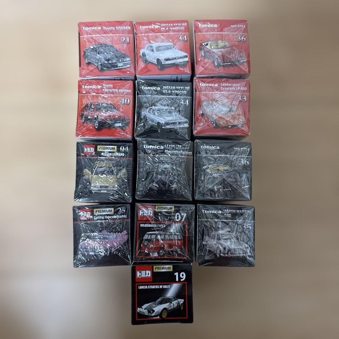 【トミカプレミアム】13台セット(発売記念仕様5台、タカラトミーモール1台含む)