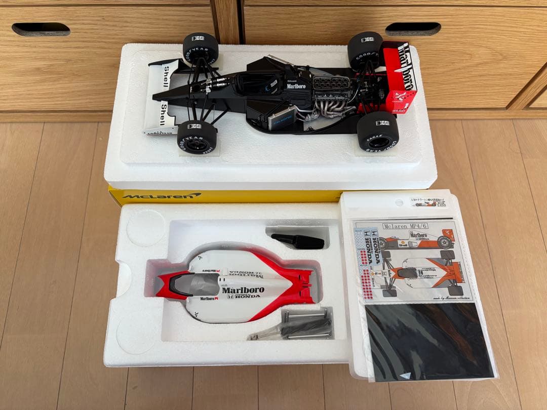 AUTOart1/18マクラーレンMP4/6マルボロデカールカスタム