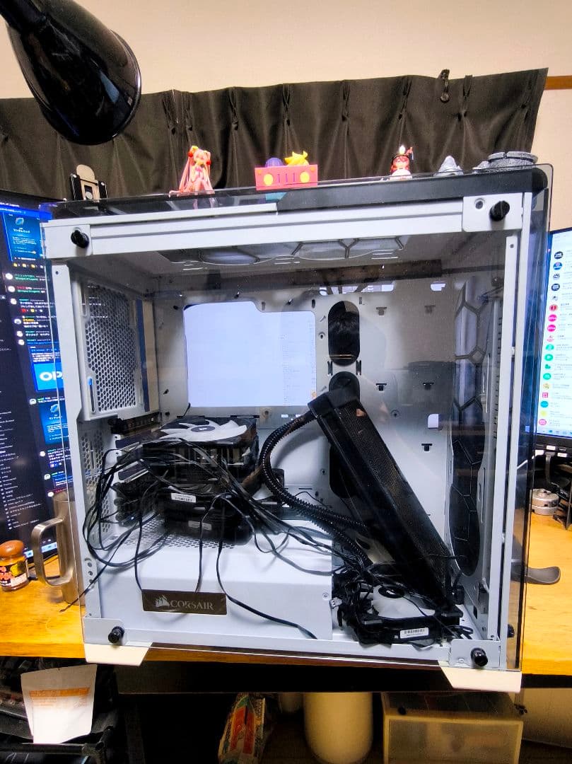 引取歓迎Corsair ホワイト 570X ATXケース ミドルタワー