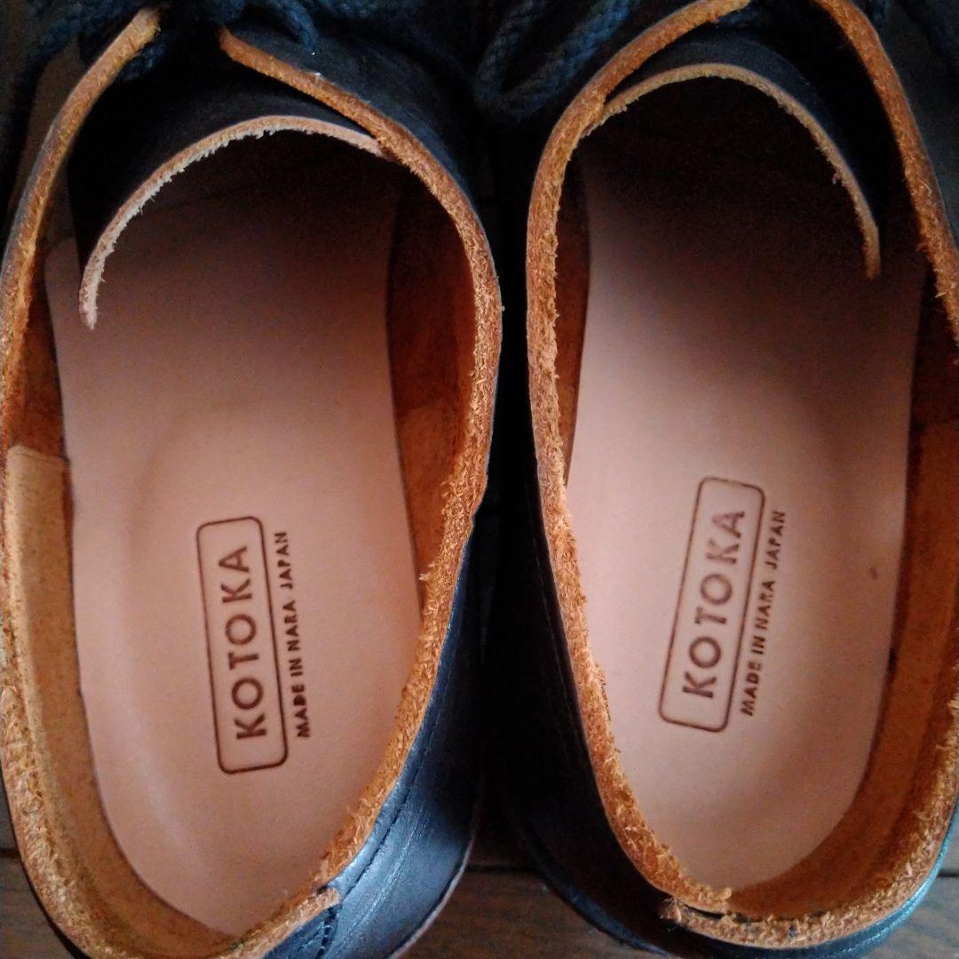 KOTOKA 一枚革ダービー ブラック 26.5