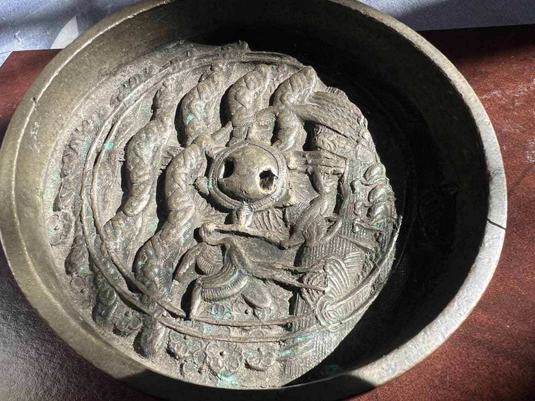 時代 古鏡/中国古玩 中国美術 銅製 銅鏡 骨董品 時代品 美術品 古美術品