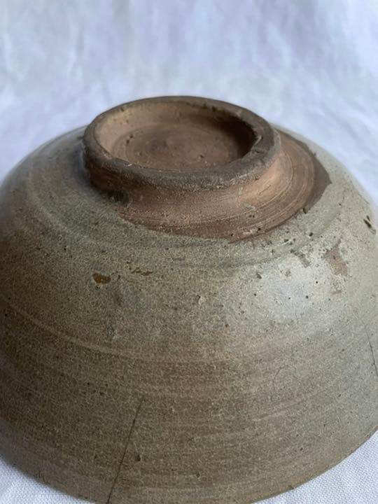 李朝　三島　粉青　印花鉢