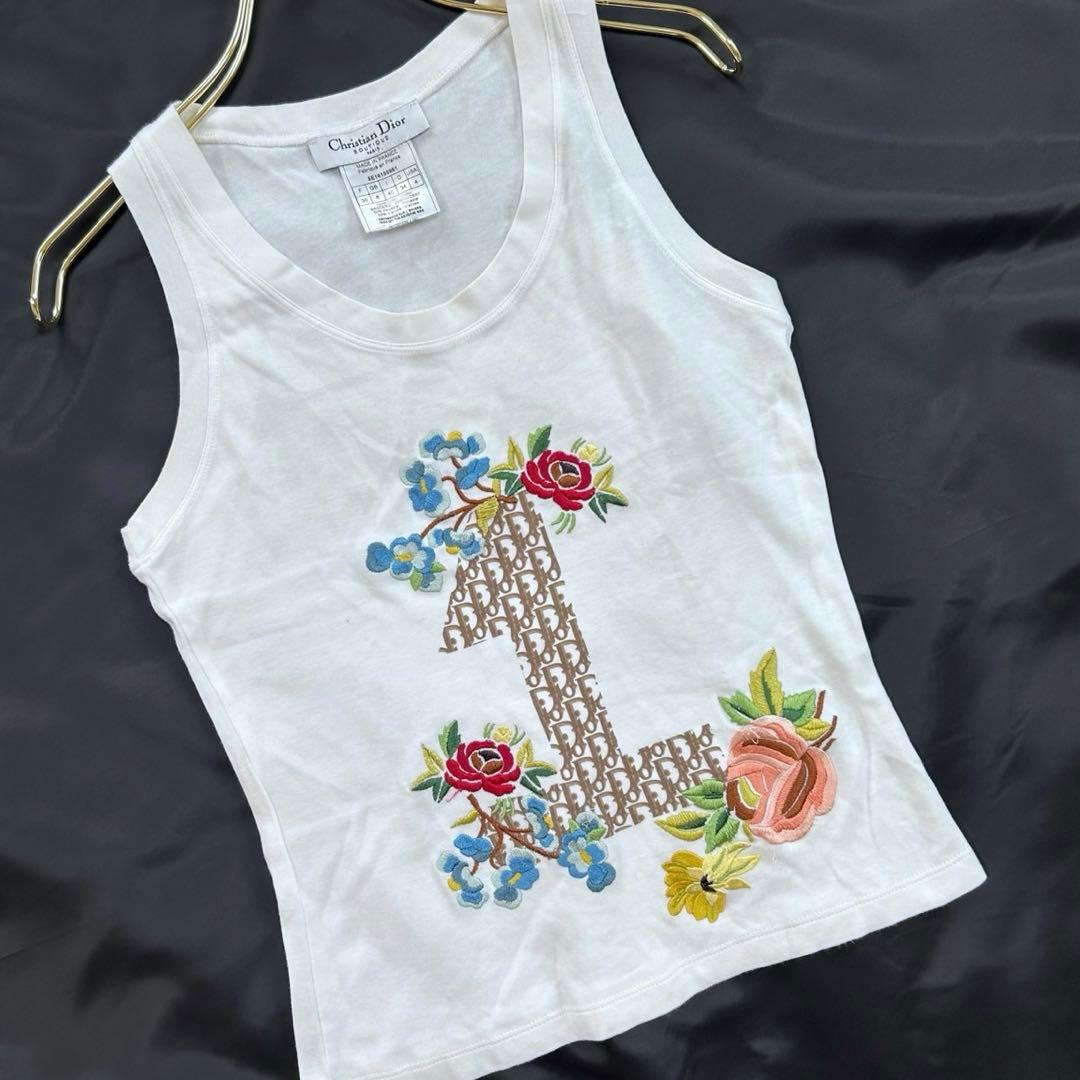 Christian Dior ディオール タンクトップ 花柄 トロッター