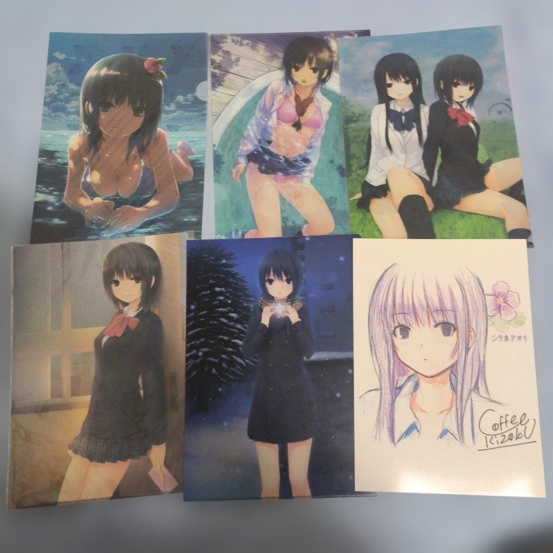 収納箱付き 珈琲貴族 大量 クリアファイル 等まとめ コミケ メロンボックス