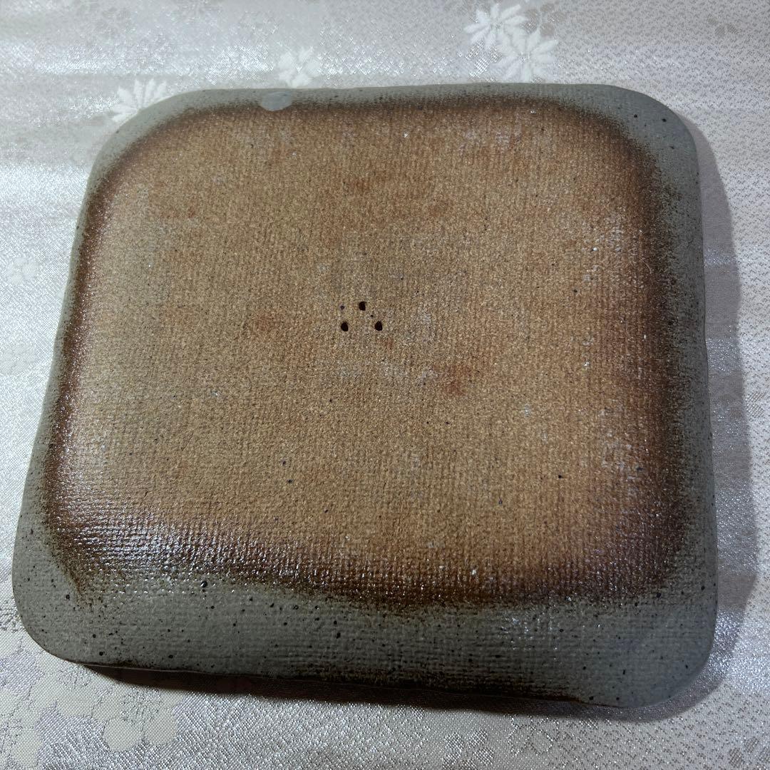 十三代　中里太郎右衛門　絵唐津　松文　皿　角皿　唐津焼