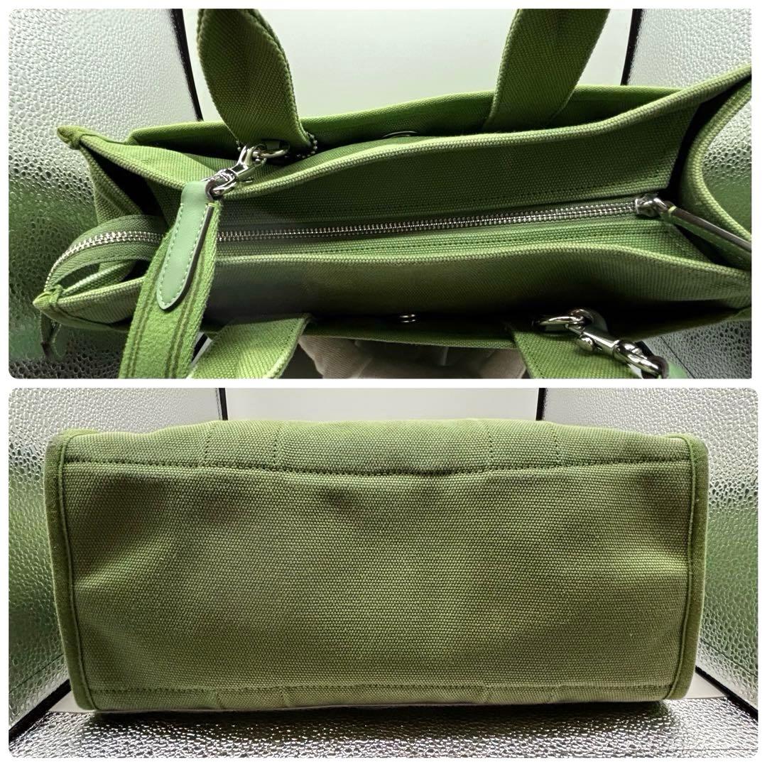 希少 ✨コーチ トートバッグ ショルダーバッグ カーゴトート 34 緑