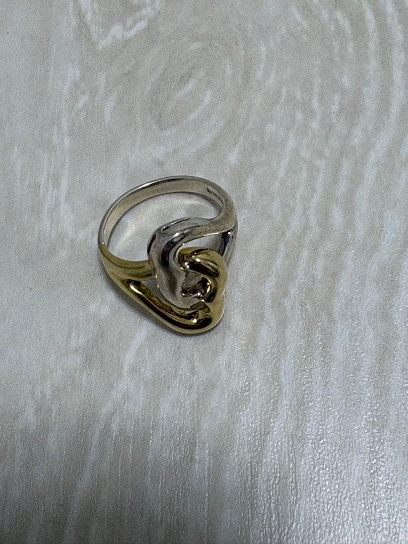 Tiffany ダブルハートリング　9号