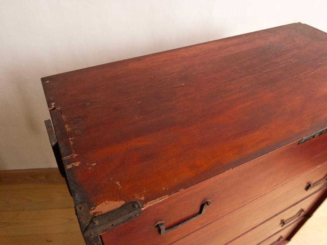 和箪笥　4段　古道具　古家具　和家具　ビンテージ　アンティーク　レトロ